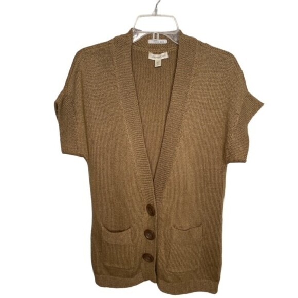 Coldwater Creek Sweaters - Coldwater‎ Creek Sweater Vest Size Medium Tan EUC